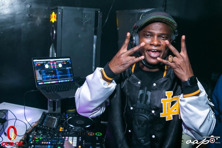 DJ Kenny behind a Pioneer setup